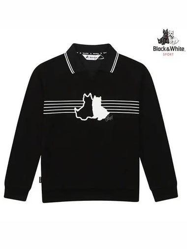 Terrier One-Point Sweatshirt 9014LZSRBLACK - BLACK&WHITE - BALAAN 1