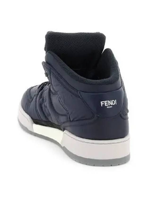 Match High Top Sneakers Blue - FENDI - BALAAN 4