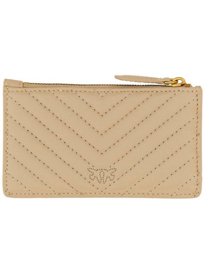 LEATHER CARD HOLDER - PINKO - BALAAN 2