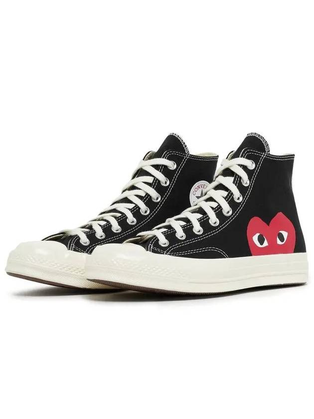 Chuck Taylor High Top Sneakers P1 K112 1 Black - COMME DES GARCONS - BALAAN 2