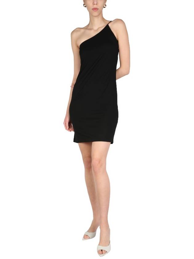 Women's Bodycon One Shoulder Midi Dress Black - DSQUARED2 - BALAAN 3