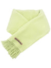 Wool Fringe Muffler Pale Green - ACNE STUDIOS - BALAAN 5