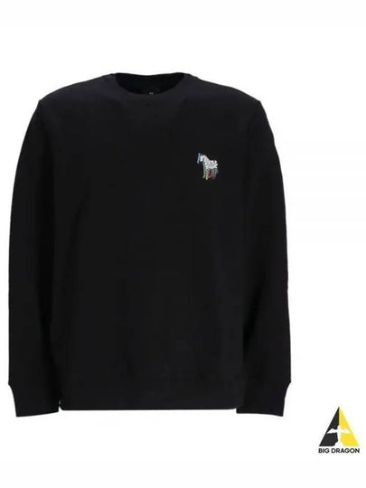 Zebra Printing Regular Fit Sweatshirt Black - PAUL SMITH - BALAAN 2