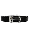 Men's Buckle 30mm Reversible Leather Belt Black Brown - MONTBLANC - BALAAN 2