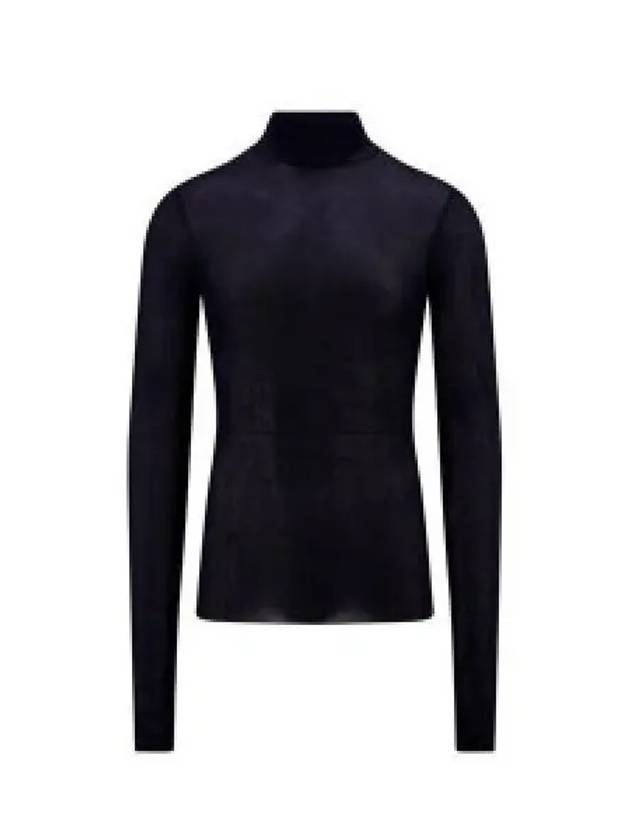 Men's Ribbed Turtleneck Navy - AMI - BALAAN 2