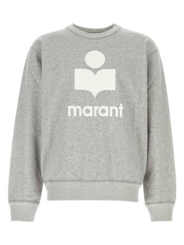 Mikoy Logo Print Sweatshirt Grey - ISABEL MARANT - BALAAN 1