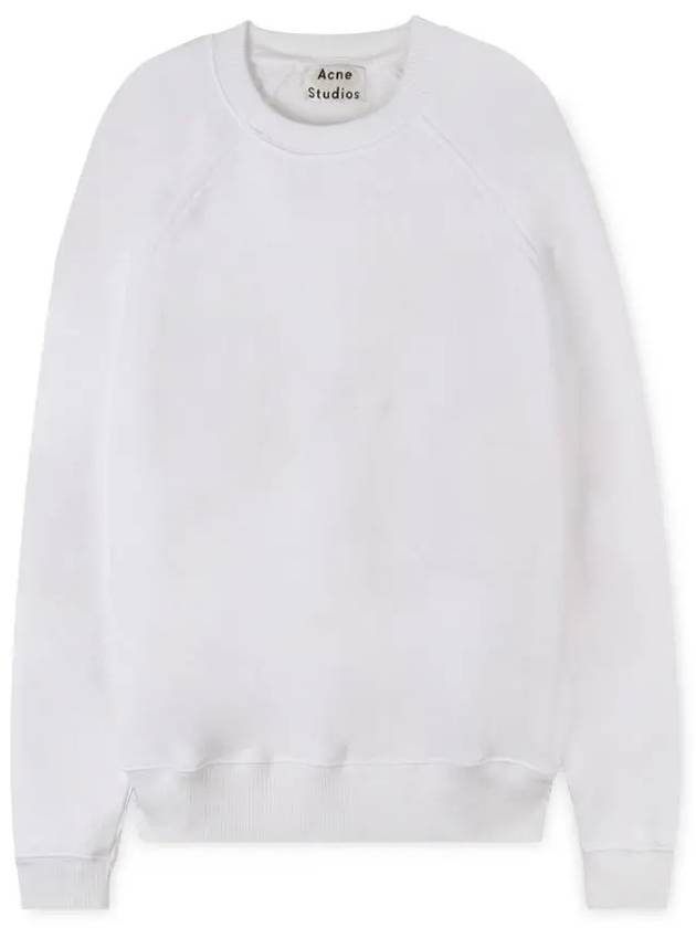 Logo Patch Reverse Label Sweatshirt White - ACNE STUDIOS - BALAAN 2