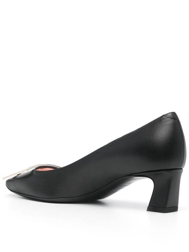 Trompette Metal Buckle Pumps Black - ROGER VIVIER - BALAAN 3