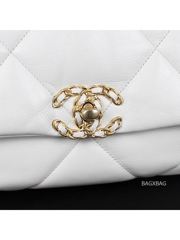 CH 19 Flap Bag Small White CH42BG072 - CHANEL - BALAAN 5