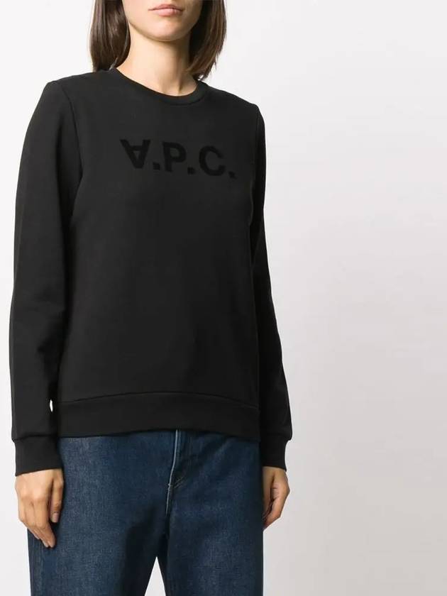 VPC Logo Sweatshirt Black - A.P.C. - BALAAN 3