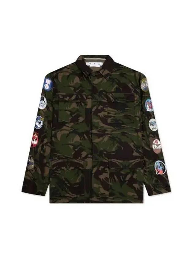 Men's Camouflage Safari Jacket Green - OFF WHITE - BALAAN 2