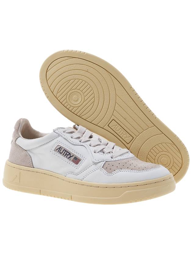 Medalist Beige Suede Low Top Sneakers White - AUTRY - BALAAN 6