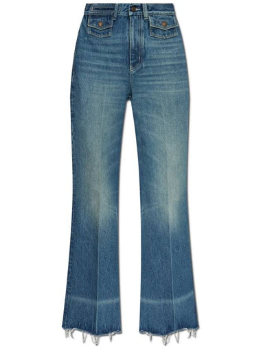 Chloé Jeans With Vintage Effect, Women's, Blue - CHLOE - BALAAN 1