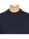 Engineered 4 Bar Medium Weight Jersey Oversized Long Sleeved T-Shirt Navy - THOM BROWNE - BALAAN 9