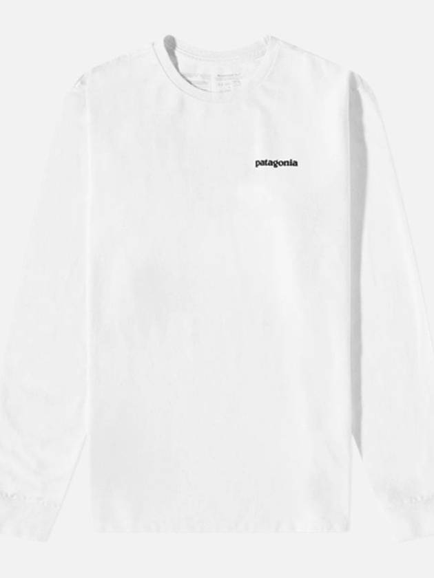 Men s p 6 Logo Responsibility Long Sleeve 38518WHITE - PATAGONIA - BALAAN 2