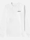 Men s p 6 Logo Responsibility Long Sleeve 38518WHITE - PATAGONIA - BALAAN 1