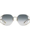 Eyewear Rimless Metal Sunglasses Grey - GUCCI - BALAAN 2