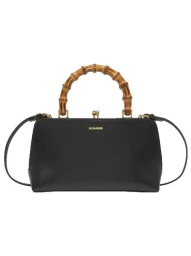 Mini Goji Bamboo Tote Bag Black - JIL SANDER - BALAAN 1