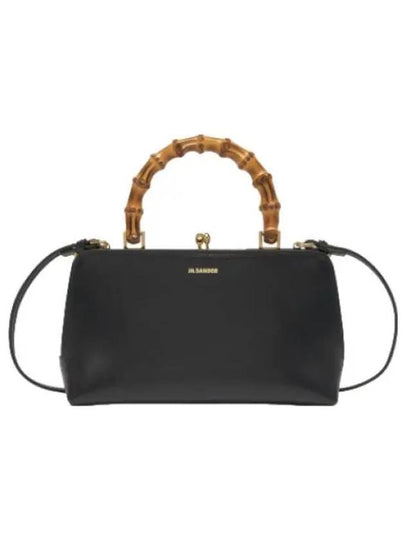 Goji Bamboo Mini Tote Bag Black - JIL SANDER - BALAAN 2