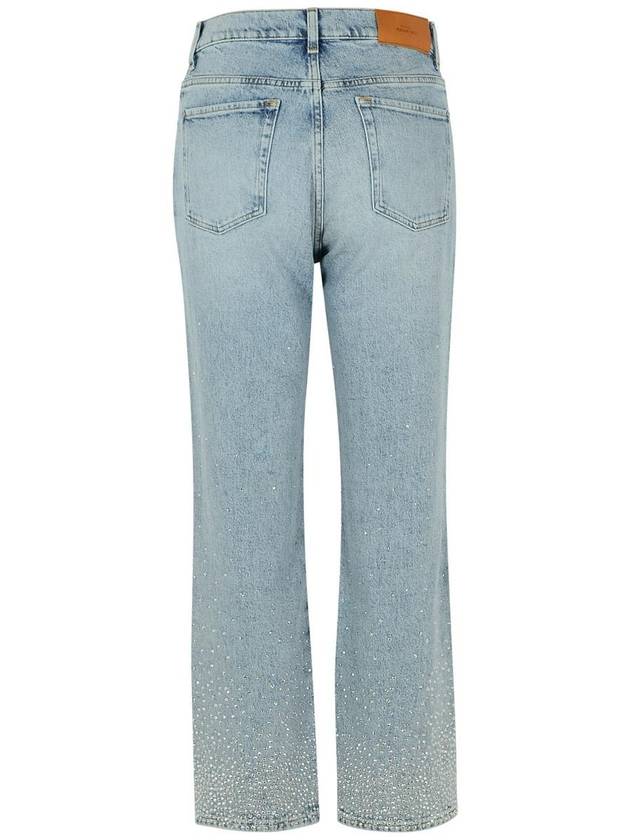 7 For All Mankind 'Crystals' Light Blue Denim Jeans - 7 FOR ALL MANKIND - BALAAN 3