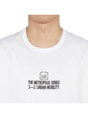 Men's Metropolis Logo Graphic Short Sleeve T-Shirt White - CP COMPANY - BALAAN 7