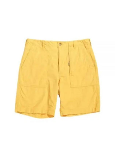 Fatigue Short C Yellow Cotton Sheeting MP306 ND033 Shorts - ENGINEERED GARMENTS - BALAAN 1