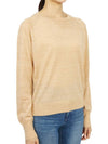 Women's Crew Neck Wool Knit Top Beige - VANESSA BRUNO - BALAAN 4