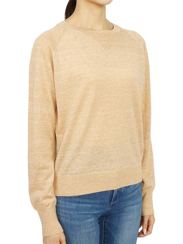 Women's Crew Neck Wool Knit Top Beige - VANESSA BRUNO - BALAAN 4