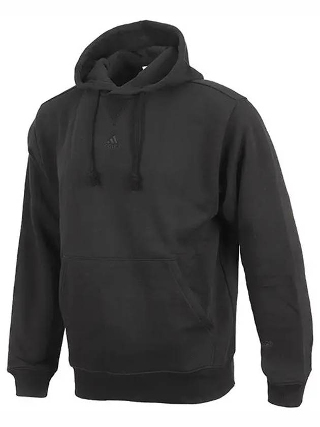 All SZN Embroidered Logo Fleece Hoodie Black - ADIDAS - BALAAN 3