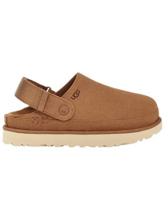 Women's Golden Star Suede Clog Chestnut Brown - UGG - BALAAN 2