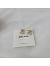 Women's CC Logo Pearl Crystal Stud Earrings Gold - CHANEL - BALAAN 7