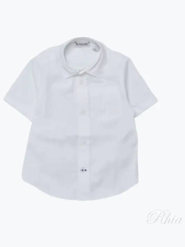 Kids Shirt 8078247WHITE White - BURBERRY - BALAAN 2