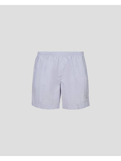 Flat Nylon Logo Patch Utility Swim Shorts Grey - CP COMPANY - BALAAN 2