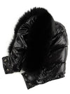 4631425 C0061 999 BADYFUR Glossy Black Hood Fur Padding - MONCLER - BALAAN 5