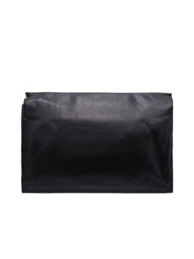 357328 Black Papier Zipper Flap Clutch - BALENCIAGA - BALAAN 2