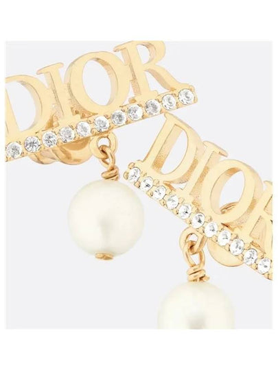 Revolution Resin Pearl Earrings Gold - DIOR - BALAAN 2