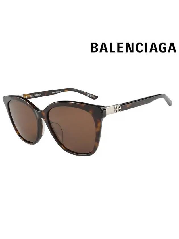 Eyewear BB Logo Asian Fit Sunglasses Havana - BALENCIAGA - BALAAN 3