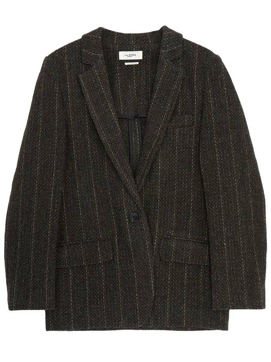 VE1743 22A011E MUBW Women s Wool Jacket Oversized Fit - ISABEL MARANT - BALAAN 1