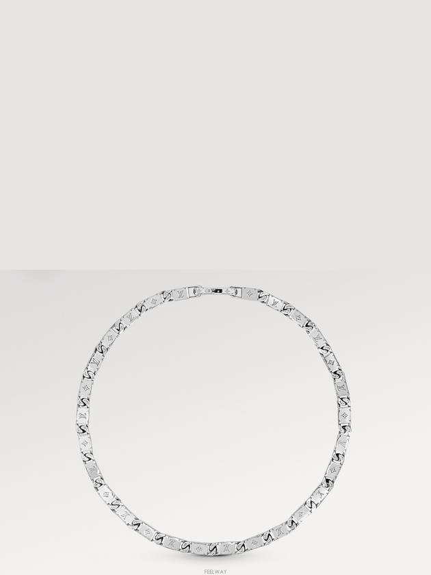 Monogram Tied Up Necklace Silver - LOUIS VUITTON - BALAAN 2