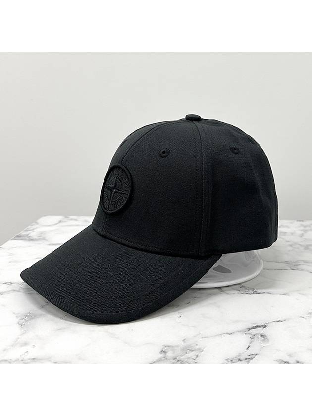 24Ss Kids Stone Island Junior Ball Cap Black - STONE ISLAND - BALAAN 4