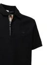 Logo TB and Check Heritage Pique Polo Short Sleeve Black - BURBERRY - BALAAN 2