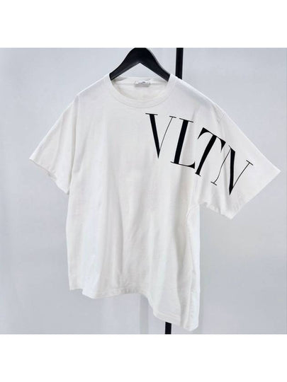 Logo overfit short sleeve t shirt white M size - VALENTINO - BALAAN 2