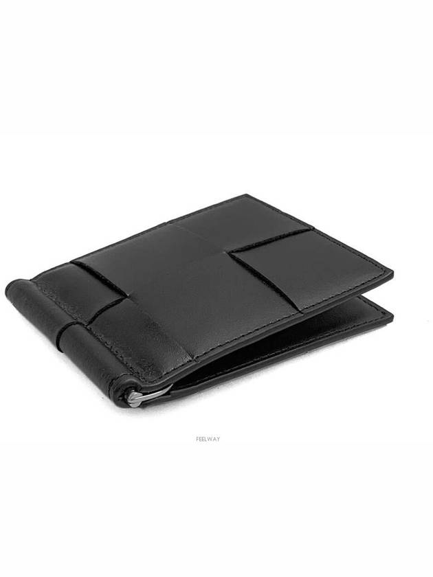 Cassette Money Clip Card Wallet Black - BOTTEGA VENETA - BALAAN 3