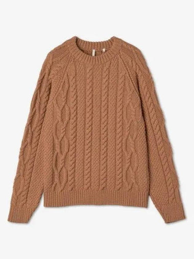 Cable knit light brown 3023150 - SUNFLOWER - BALAAN 1