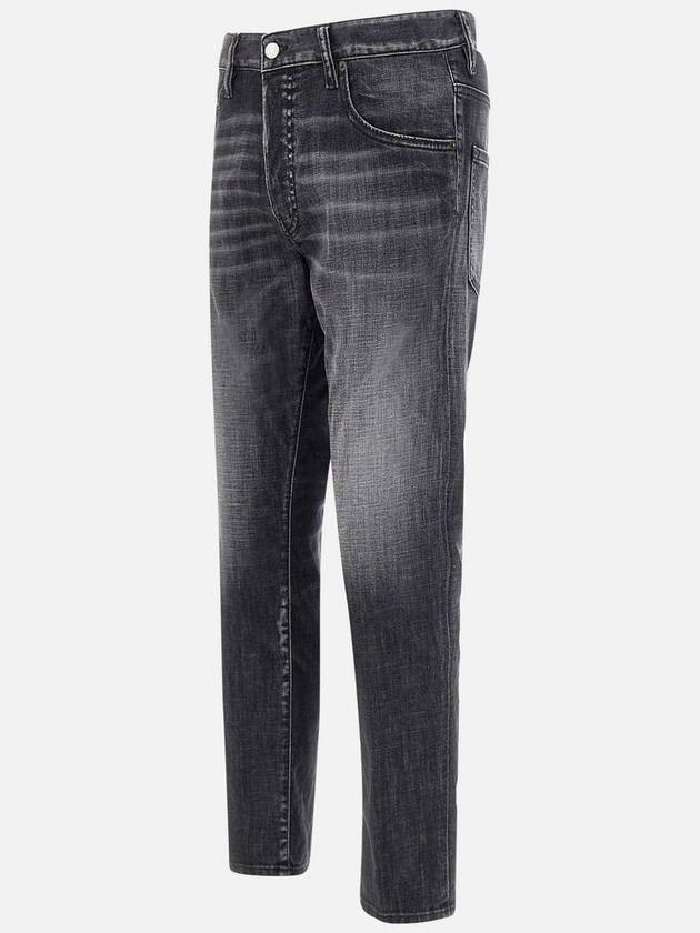 Skater Denim Straight Jeans Black - DSQUARED2 - BALAAN 3