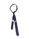 Anchor Jacquard Classic Silk Tie Navy - THOM BROWNE - BALAAN 3