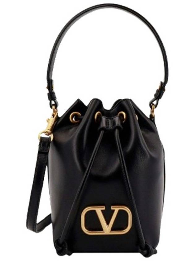 V Logo Bucket Bag Black - VALENTINO - BALAAN 2