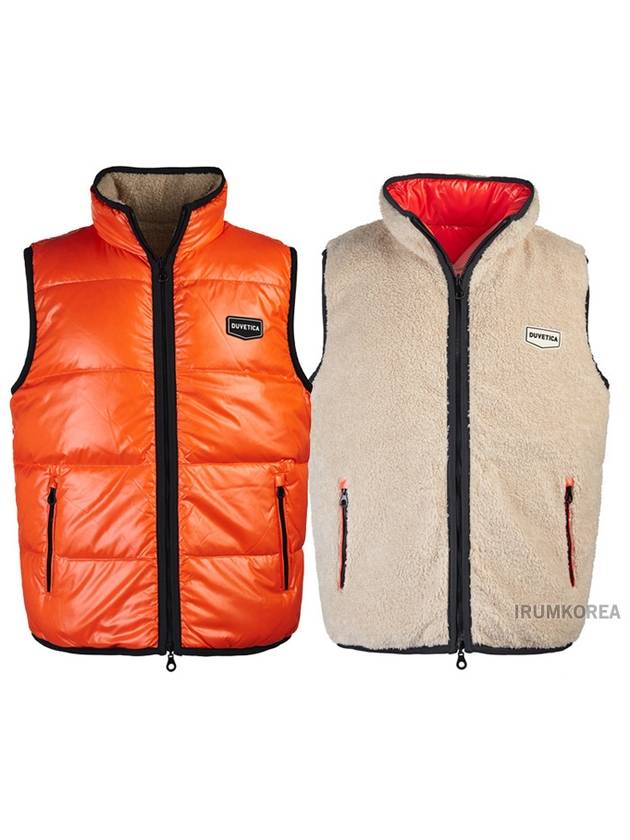 Algorab Logo Reversible Vest Orange - DUVETICA - BALAAN 2