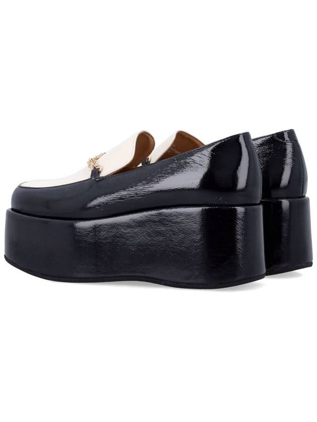 Ganni Bicolor Patent Platform Loafers - GANNI - BALAAN 4