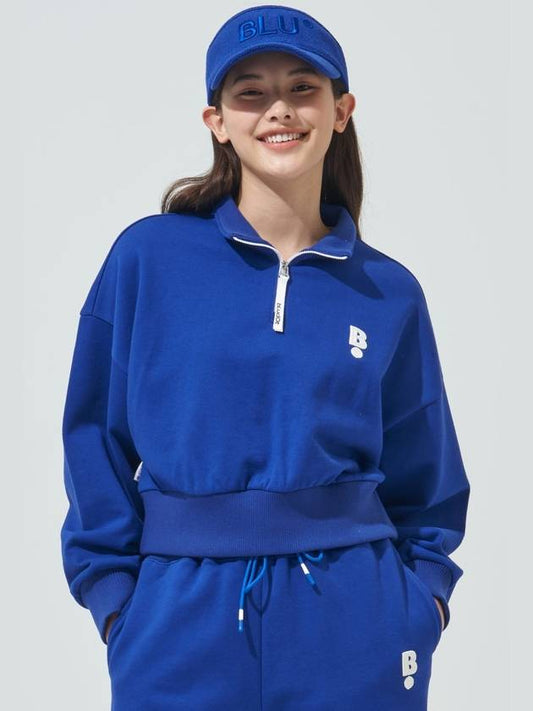 Overfit half zip-up sweatshirtBL - BLUDOT - BALAAN 1